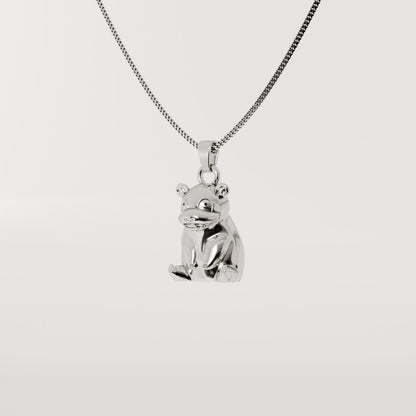 Slowpoke Silver Pendant - Pokemon Jewelry