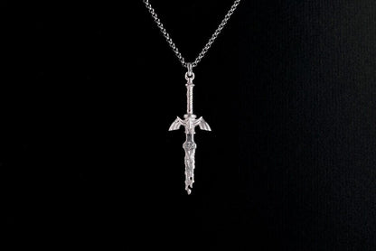 Master Sword TOTK Silver Pendant - Zelda Jewelry