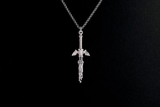Master Sword TOTK Silver Pendant | Zelda Jewelry