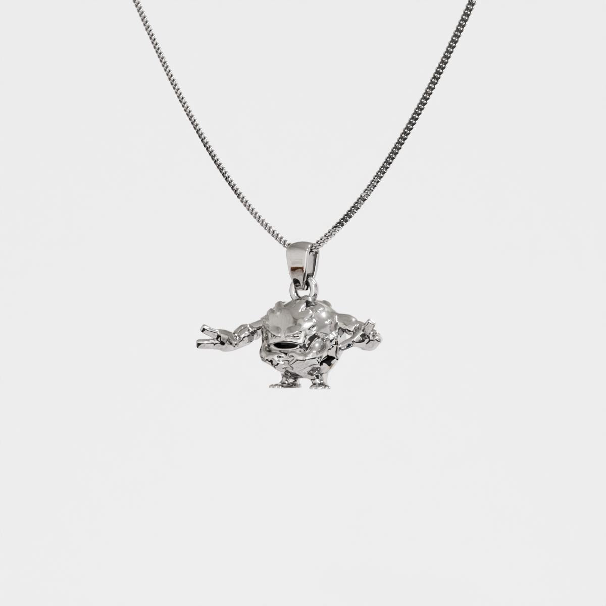 Graveler Silver Pendant - Pokemon Jewelry