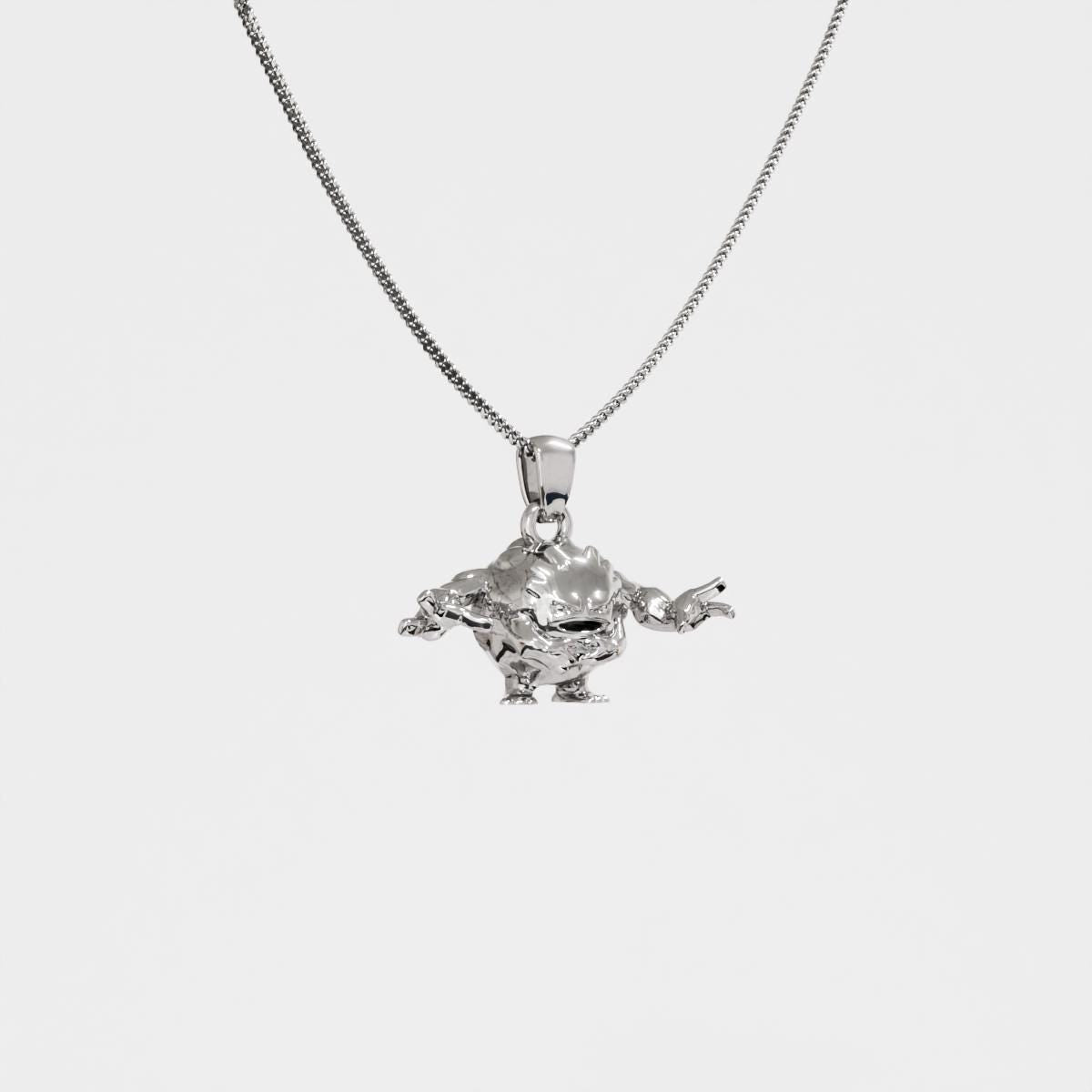 Graveler Silver Pendant - Pokemon Jewelry