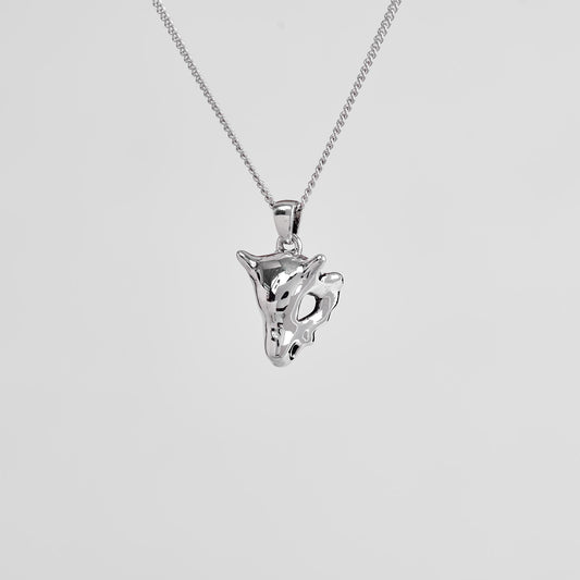 Cubone Skull Silver Pendant | Pokemon Jewelry