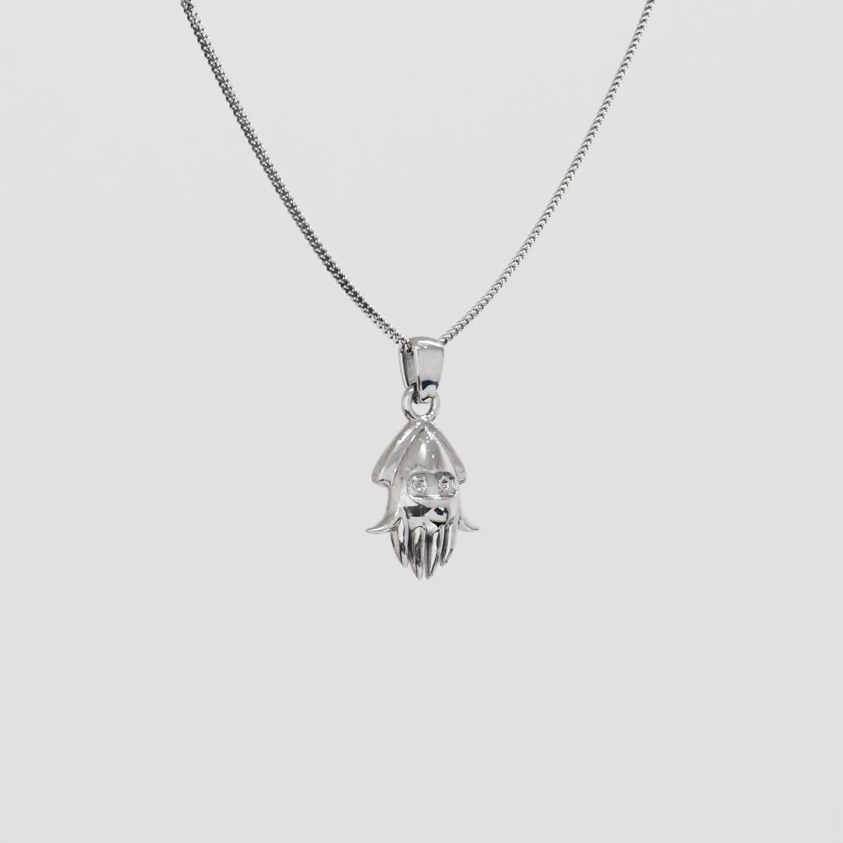 Blooper Silver Pendant - Super Mario Jewelry