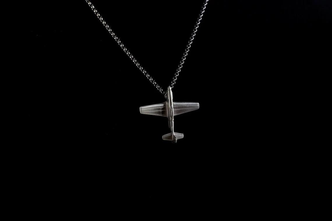 P-51 Silver Pendant - Aircraft Jewelry