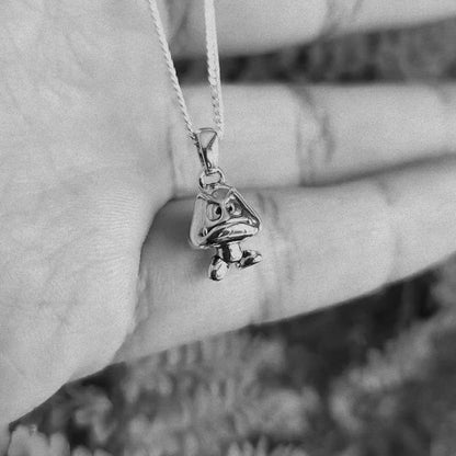 Goomba Silver Pendant | Super Mario Jewelry